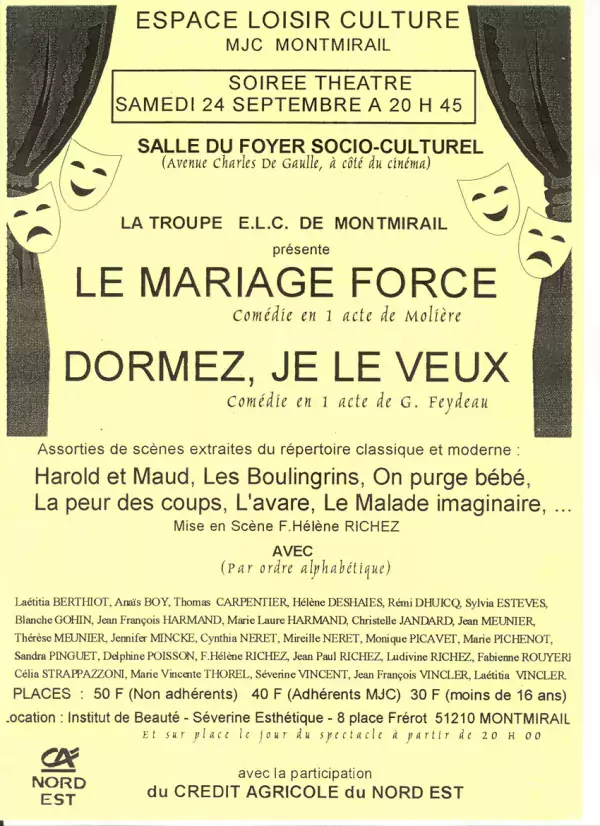 Septembre - Soirée Théâtre - affiche