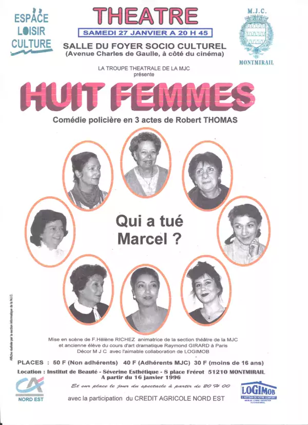 Huit Femmes - affiche