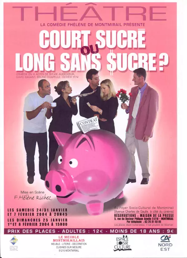 Court Sucré ou Long Sans Sucre - affiche