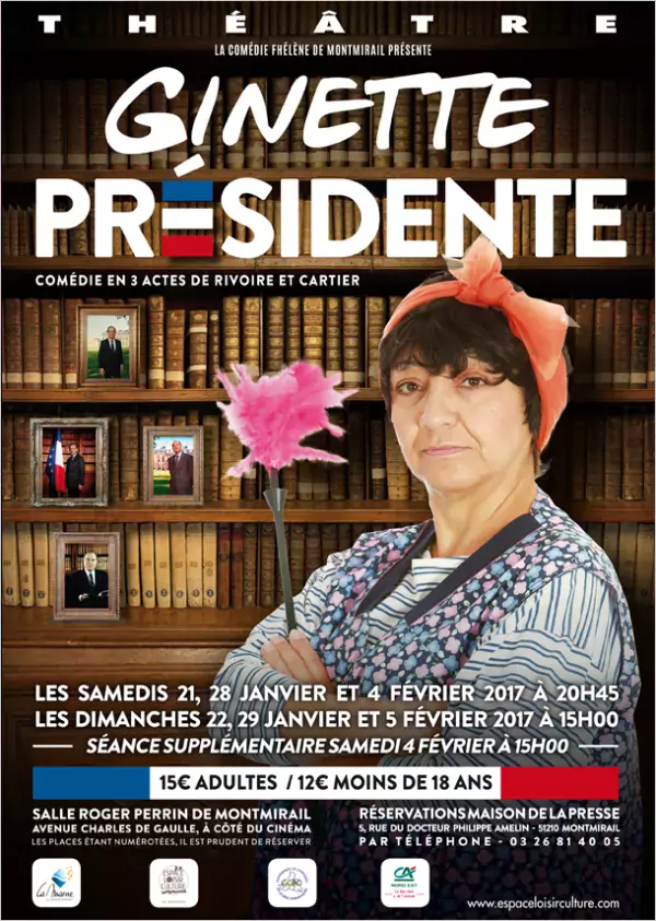 Ginette Présidente - affiche